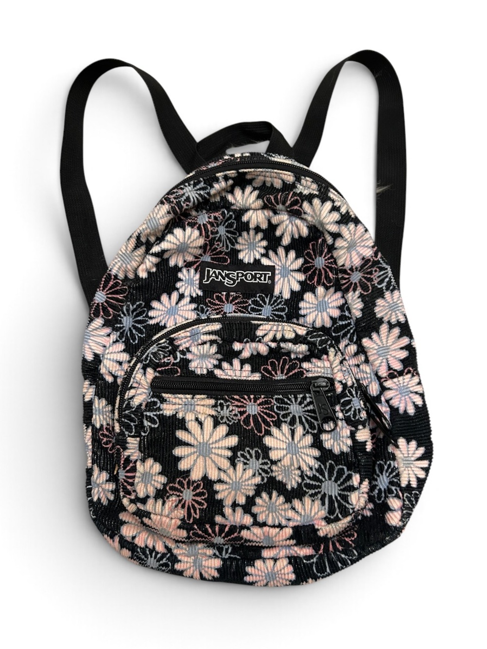 JANSPORT Floral Corduroy Mini Backpack *RARE*